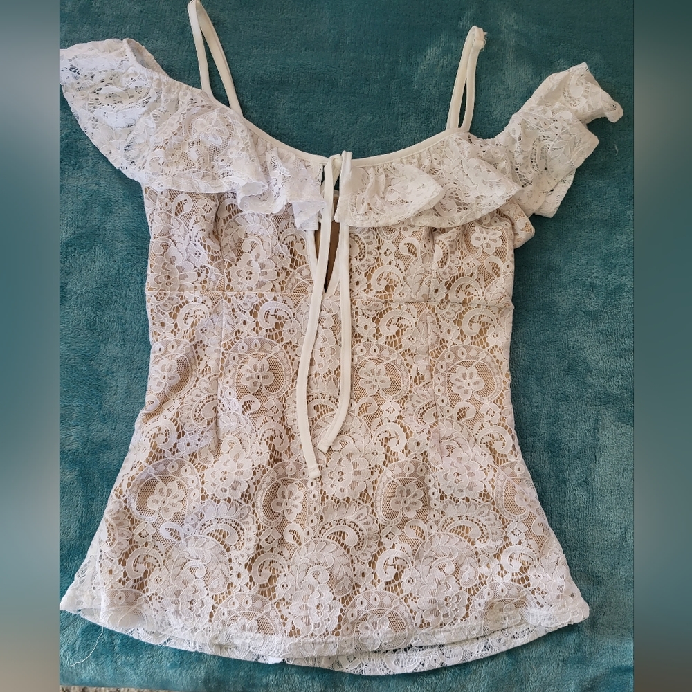 White lace woman's too size 2